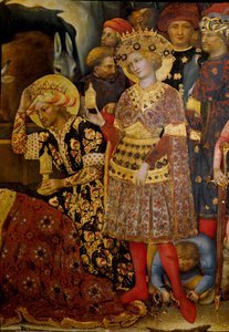 Altarpiece of the Adoration of the Magi (Pala Strozzi) (detail) by Gentile da Fabriano