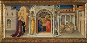 Presentation in the Temple, Panel from a Predella for an Altar in the Strozzi Chapel, Santa Trinita, Florence by Gentile da Fabriano