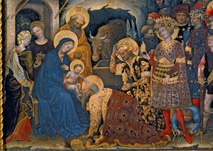 The Adoration of the Magi (detail) by Gentile da Fabriano