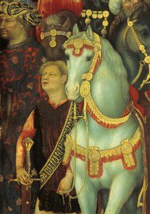 The Adoration of the Magi, detail of horses by Gentile da Fabriano
