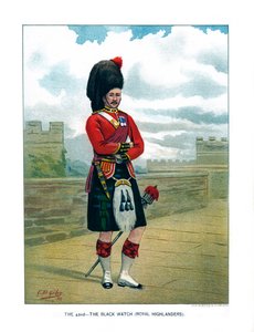 The 42nd, The Black Watch Royal Highlanders, c1890 by Geoffrey Douglas Giles