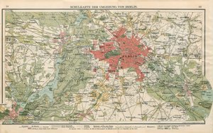 School Map of the Surroundings of Berlin by Geographische Anstalt von Velhagen und Klasing