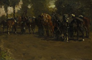 Cavalry at Repose by Georg-Hendrik Breitner