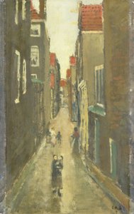 The Baanbrugsteeg, Amsterdam by Georg-Hendrik Breitner