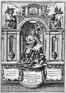 Front Page of Architectura Curiosa Nova by Georg Andreas Bockler