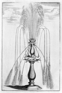 Ornamental fountain design by Georg Andreas Bockler