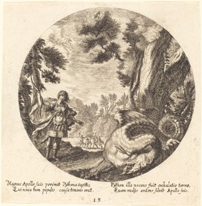 Apollo Killing the Python by Georg Andreas Wolfgang the Elder