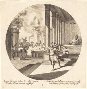Jove Turns Lycaon into a Wolf by Georg Andreas Wolfgang the Elder