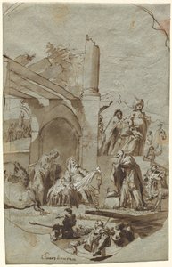 The Adoration of the Magi by Georg Anton Urlaub
