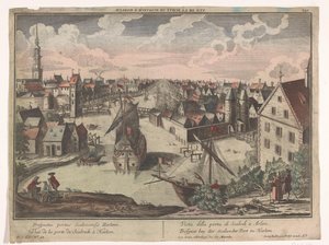 View of the Schalkwijker Gate in Haarlem by Georg Balthasar Probst