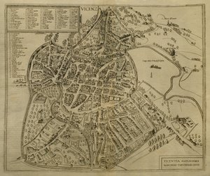 Map of Vicenza, Illustration from 