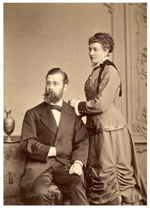 Portrait of Hermann von Ihering with His First Wife, Anna Maria Clara Belzer Wolf by Georg Brokesch