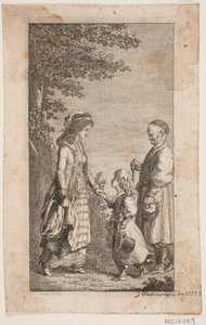 Young Woman Holding a Little Boy