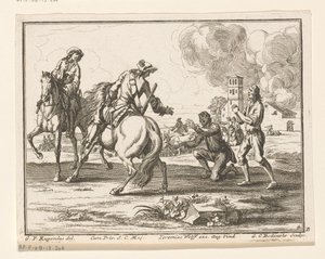 Cavalrymen Seizing Cattle (series title: Riders)