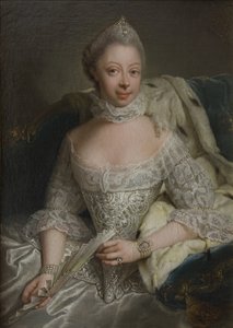 Portrait of Princess Charlotte of Mecklenburg-Strelitz, Queen of Great Britain by Georg David Matthieu