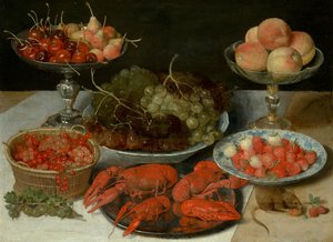 Still Life with Fruit and Crayfish