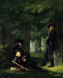 At the Outpost by Georg Friedrich Kersting