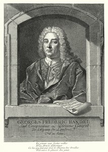 George Frideric Handel, German Baroque composer by Georg Friedrich Schmidt