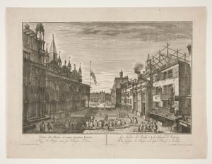 The Street Saint Bassi and its Temple in Venice by Georg Gottfried Winckler