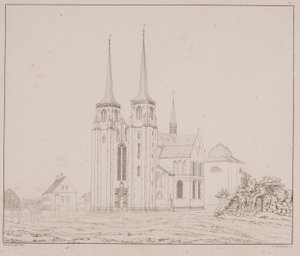 Roskilde Cathedral Seen from the Southwest by Georg Hoffmann