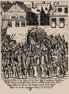 The Fettmilch Rising. Reintroduction of the Jews in Frankfurt on February 28, 1616 by Georg Keller
