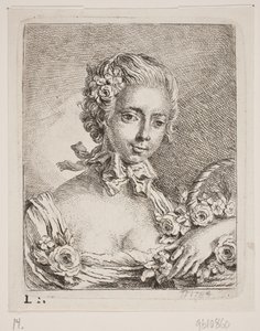 A Flower Girl by Georg Mathias Fuchs