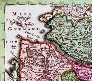 Heligoland (detail) by Georg Matthäus Seutter