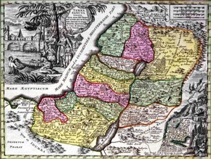 The Holy Land (Palestine) by Georg Matthäus Seutter