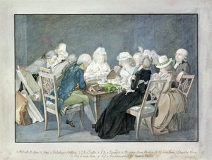 Soiree at the Duchess Anna Amalia of Saxe-Weimar, c.1795 by Georg Melchior Kraus