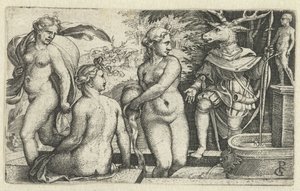 Diana Turns Actaeon into a Stag as Punishment