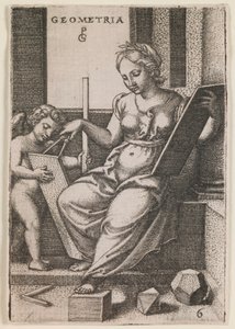 Geometry, from the series “The Liberal Arts” by Georg Pencz