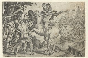 Horatius Cocles Defending the Bridge over the Tiber (Stories from Early Roman History Series) by Georg Pencz