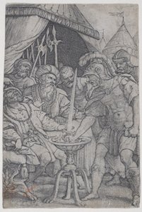Mucius Scaevola and Porsenna, from Roman Heroes by Georg Pencz