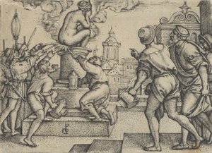 The Courtesan Punished, from The Story of the Magician Virgil by Georg Pencz