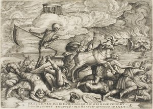 The Triumph of Death, plate five from The Triumphs of Petrarch by Georg Pencz