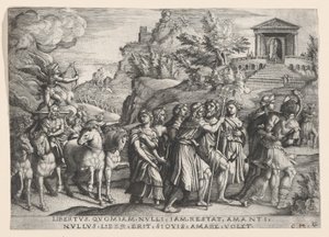The Triumph of Love, from The Triumph of Petrarch by Georg Pencz