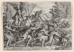 The Triumph of Time on Fame, from The Triumphs of Petrarch