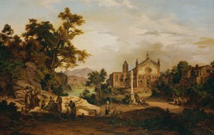 Italian Landscape with Pilgrims
