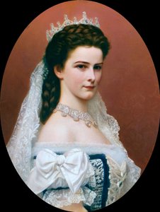 Portrait of Empress Elisabeth of Austria (Sissi) (1837 - 1898) by Georg Raab