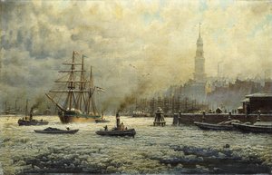 The Port of Hamburg by Georg Schmitz