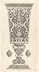 Goblet decorated with masque by Georg Wechter I