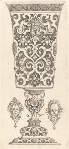 Goblet with Base Decorated with Two Large Scallops