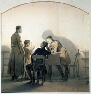 At the Piano by Georg Wilhelm Timm