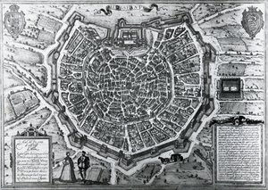 City Map of Milan, 1572