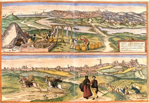 Conil de la Frontera, Jerez de la Frontera, Spain by Georg and Hogenberg Franz (1535 90) Braun