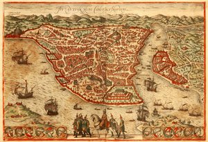 Istanbul by Georg and Hogenberg Franz (1535 90) Braun