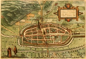 Kalkar, Germany by Georg and Hogenberg Franz (1535 90) Braun