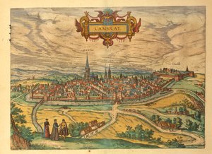 Map of Cambrai from Civitates Orbis Terrarum