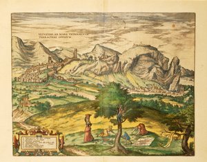 Map of Terracina, Lazio region