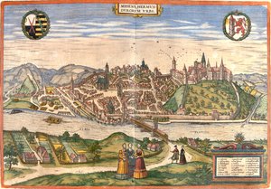 Meissen, Germany by Georg and Hogenberg Franz (1535 90) Braun